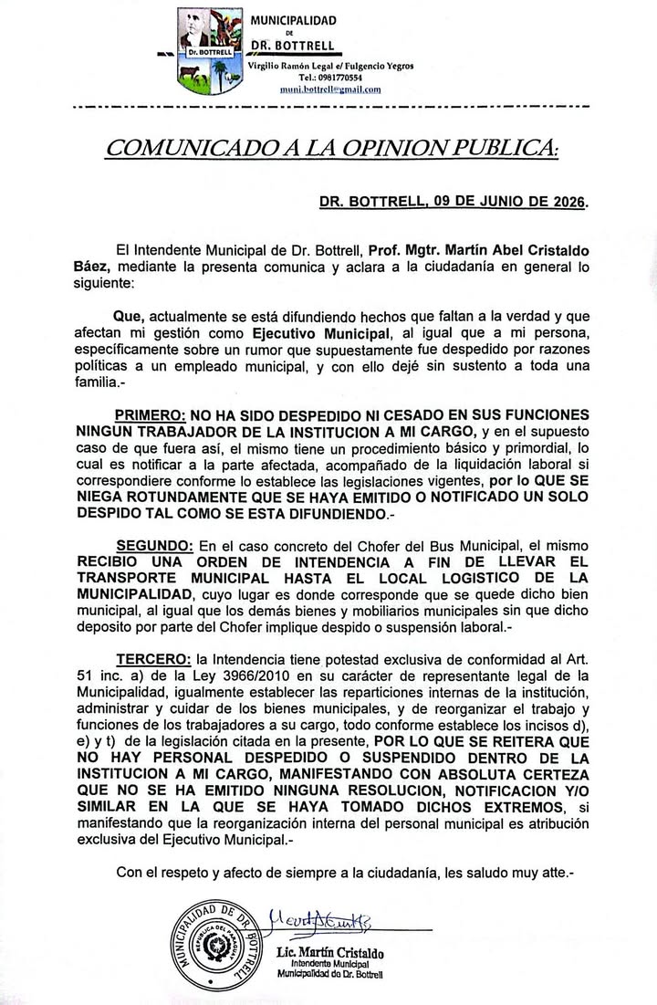 Gobierno Municipal de Doctor Bottrell